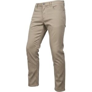 AG Adriano Goldschmied Everett Slim Straight Pants 38‎ Khaki Tan Italian Fabric